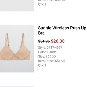 Sunnie Wireless Push Up Bra in Sands